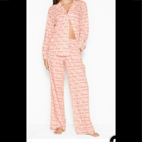 Victoria’s Secret Cotton Long Pajamas Set NWT - Picture 1 of 6